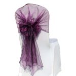 Capuche en organza violet 10 pièces