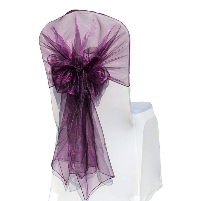 Capuche en organza violet 10 pièces – Image 1