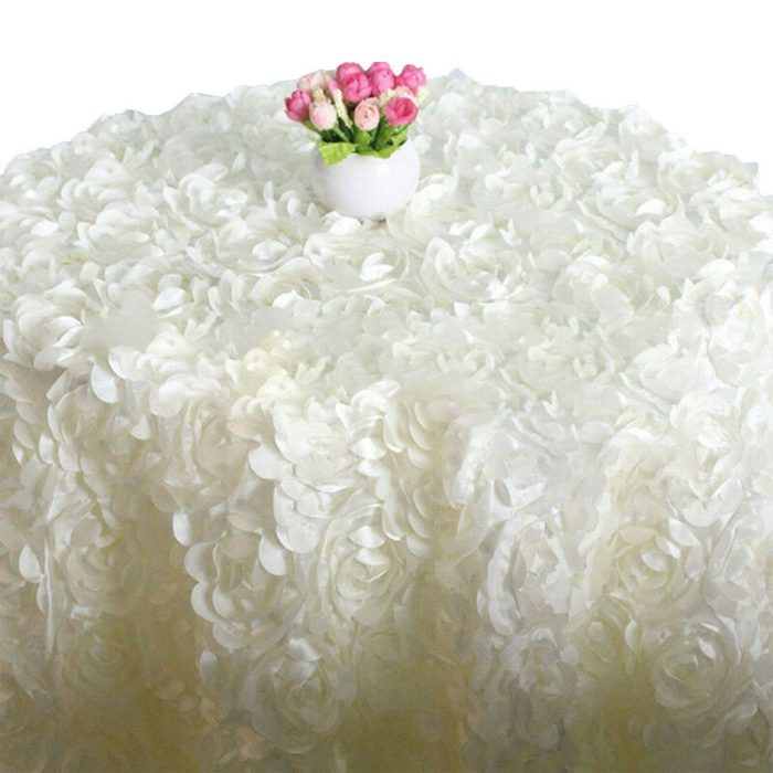 Nappe Rosette 132'' Ivoire – Image 1