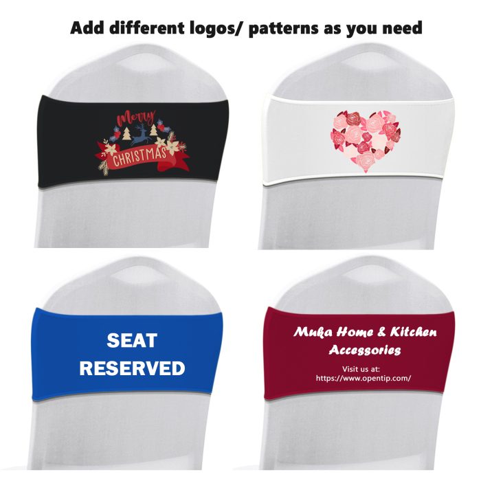 Personalised Spandex Chair Band (10 Pc) - Image 1