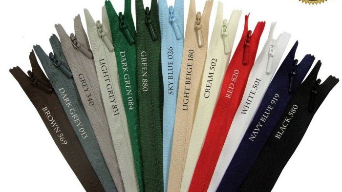 YKK Invisible ZIP 20cm Bleu Ciel (026) – Image 1