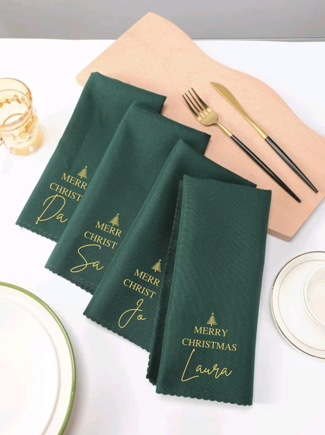 logo on napkin