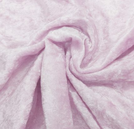 Light Pink Crushed Velvet Chair Cover