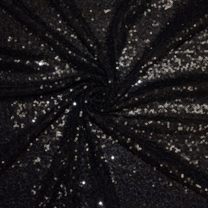 50 x 102'' Black Sequin Tablecloth