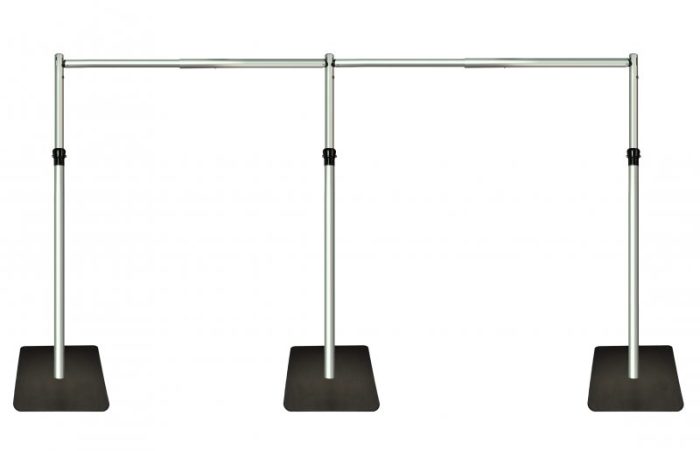 6m x 3m Telescopic Heavy Duty Backdrop Stand, Pipe and Drape system - Image 1