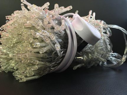 6m x 0.75m White LED Curtain Lights For Wedding Table Skirts