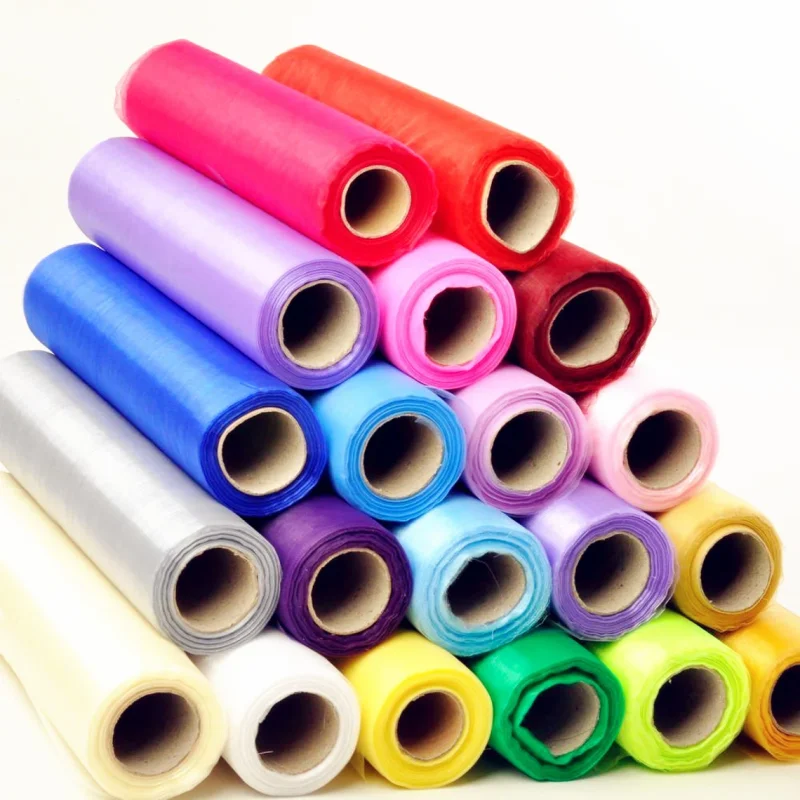 organza roll fabric
