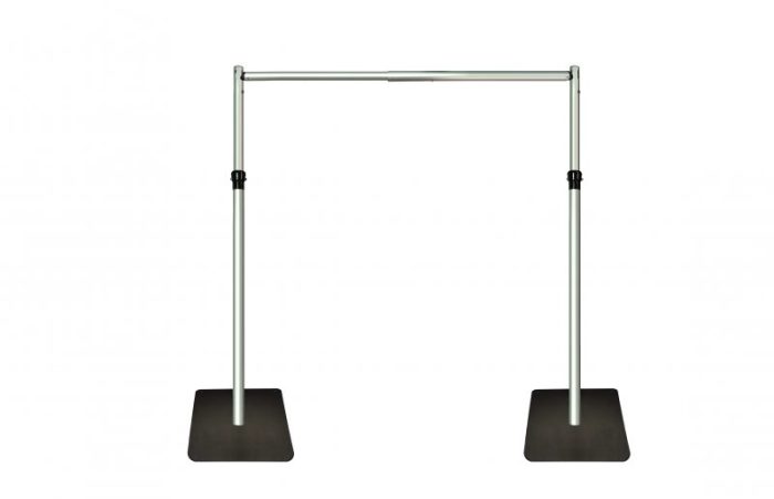 4m x 3m Telescopic Heavy Duty Backdrop Stand, Pipe and Drape system - Image 1